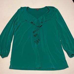 Beautiful green blouse, perfect for office attire